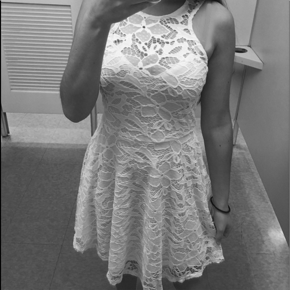 Macy's Dresses & Skirts - White Lace Dress (small)